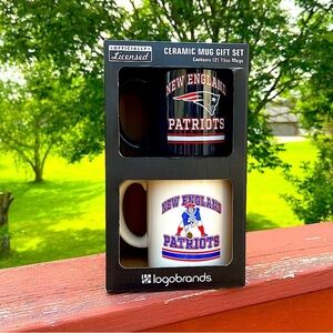 Logobrands New England Patriots Ceramic Mugs Gift Set Brand New